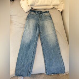 Blank NYC wide leg high rise jean